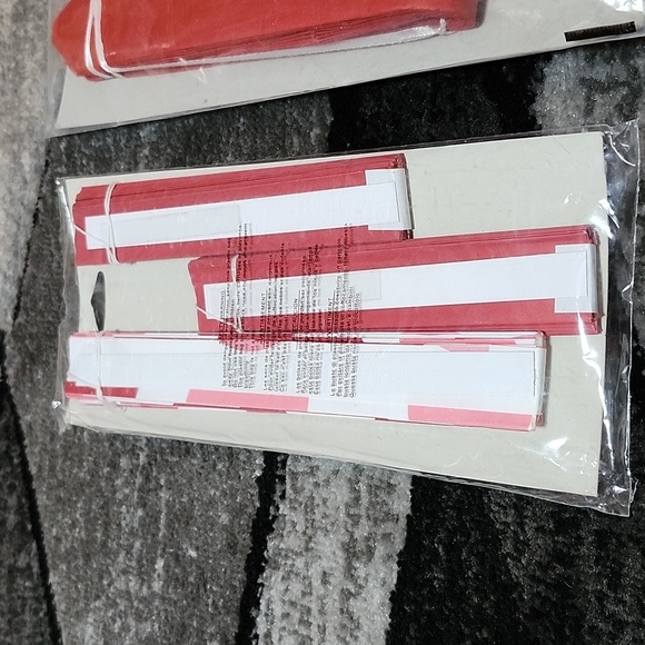 PARTY DECORATIONS RED & BLACK 16" TISSUE BALLS 16" FANS 12" FANS BUNDLE NWT - Picture 8 of 13